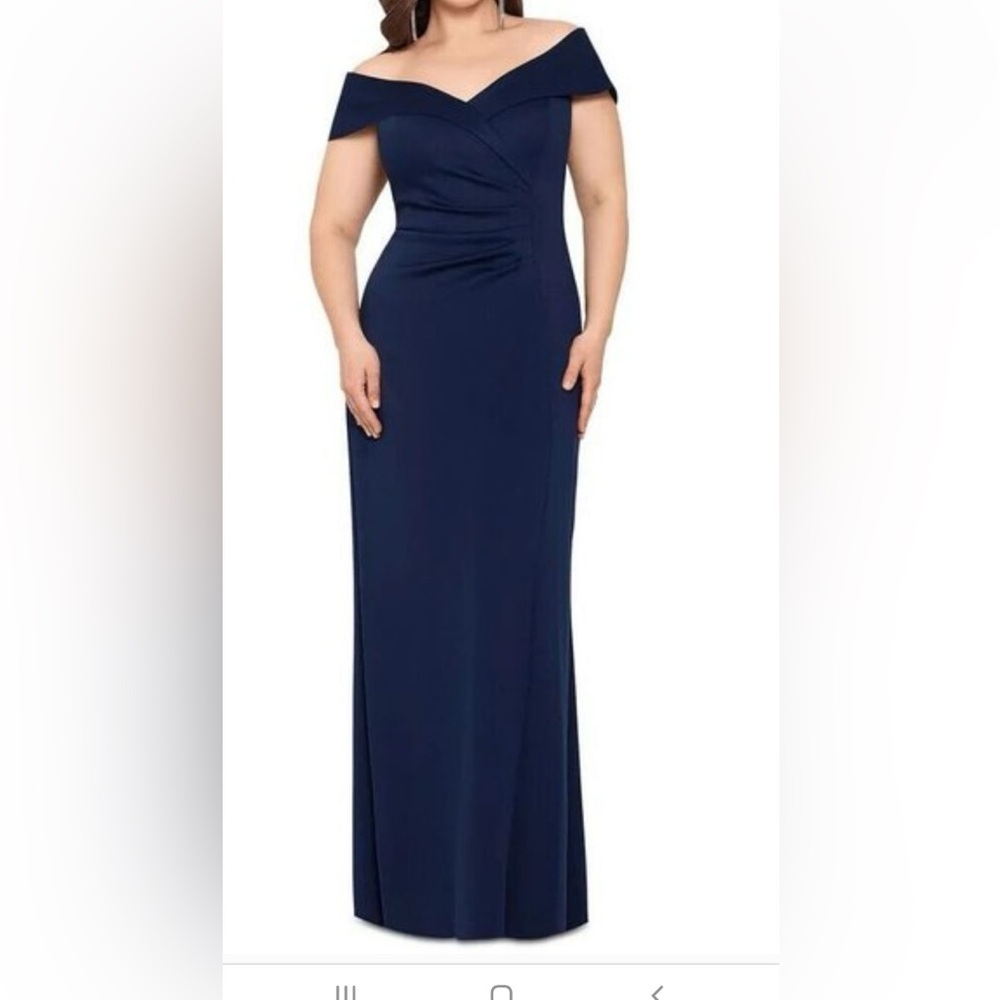 Off the shoulder gown